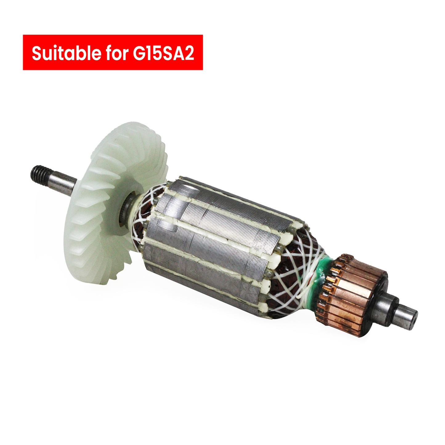 AEGON ACWFG15SA2 Copper Armature - Compatible with HiKOKI (Hitachi) G15SA2 Angle Grinder and Similar Models of Other Brands