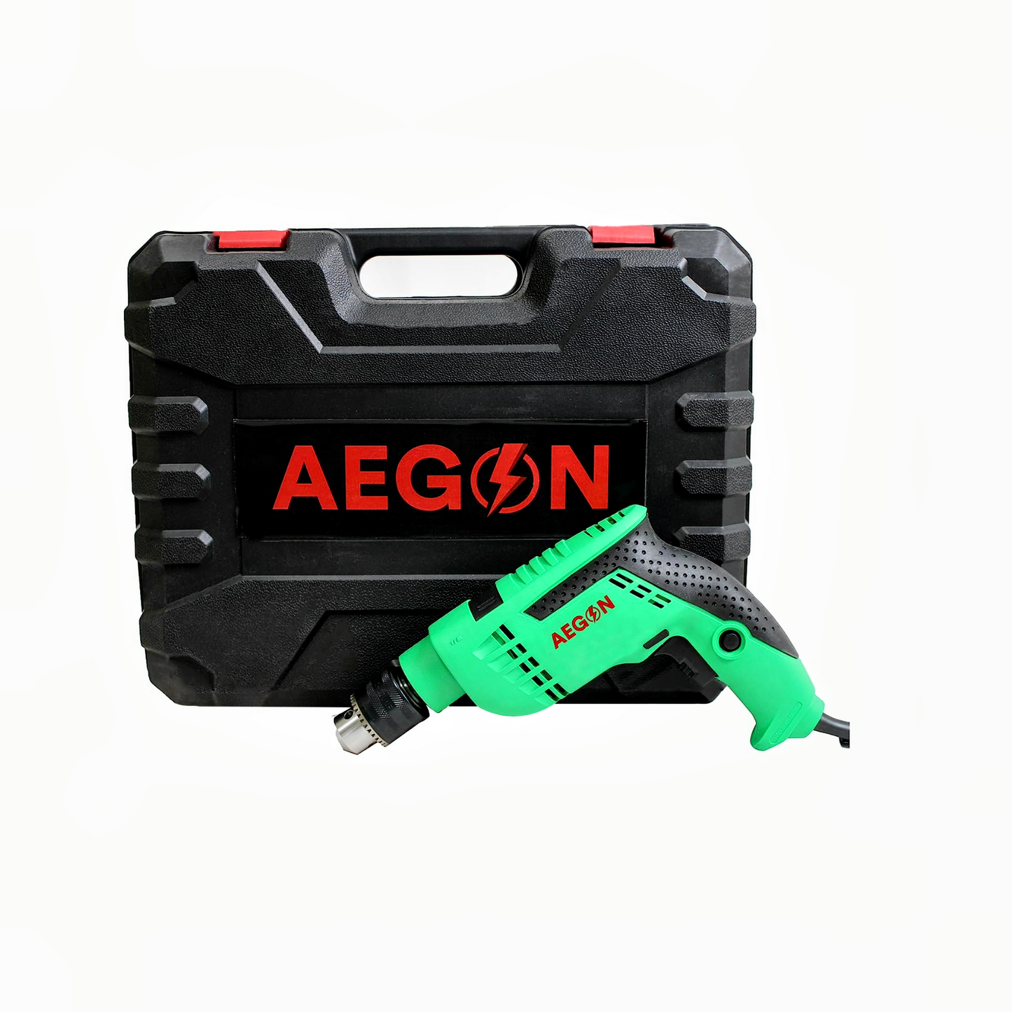 Aegon ADM13 Pro - 13MM Electric Impact Drilling Machine Kit with 115 Pieces Tools, Tool Box and Accessories (800W)