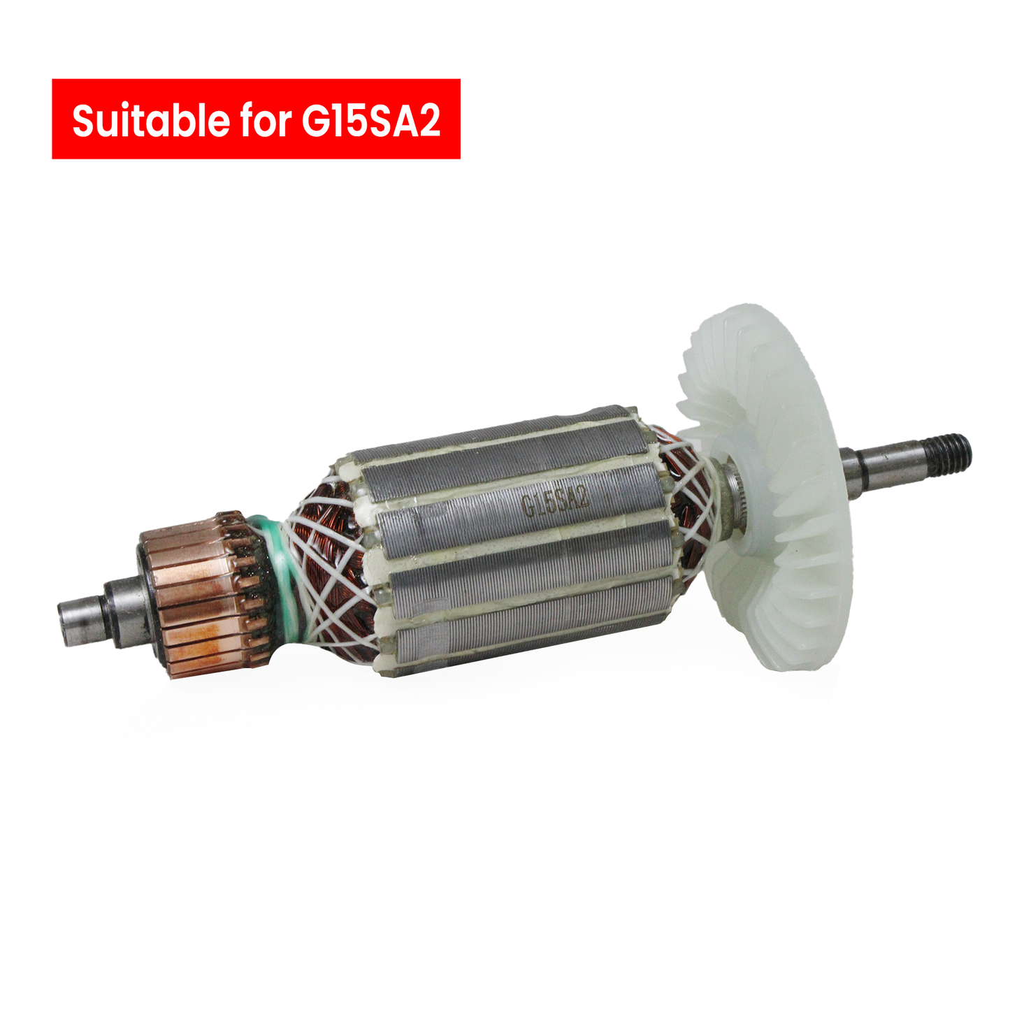 AEGON ACWFG15SA2 Copper Armature - Compatible with HiKOKI (Hitachi) G15SA2 Angle Grinder and Similar Models of Other Brands
