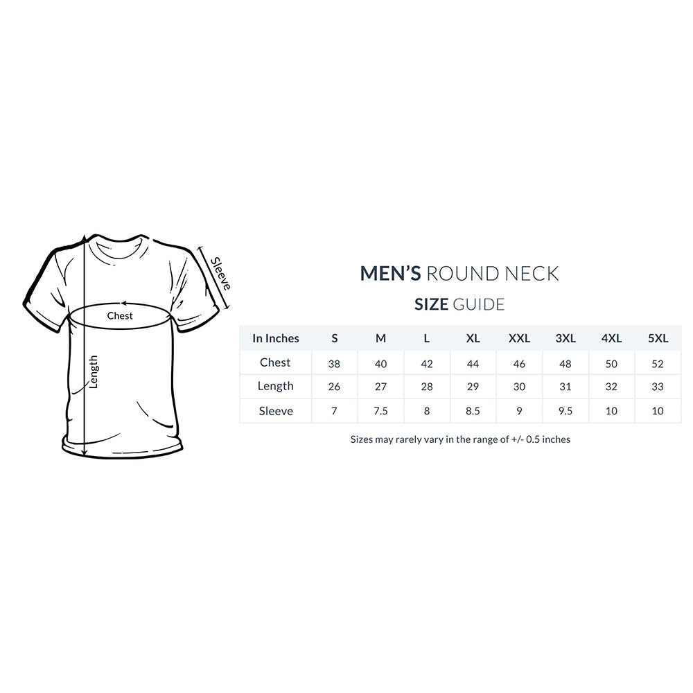 Aegon Branded Plain Cotton Half Sleeve Round Neck T-Shirt