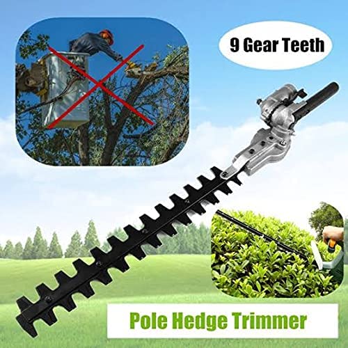 Aegon HTA28-9T-SP - 28 MM Hedge Trimmer Attachment with 9 Teeth, Designed for Brush Cutter Side Pack