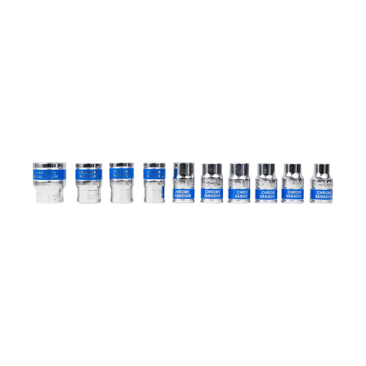 SPEAR 12 Pcs 1/2" Cr-V Quick Release Ratchet Handle Wrench Socket Set with Extension Bar & 10 Sockets for DIY, Automobile, Professional, Home Applications