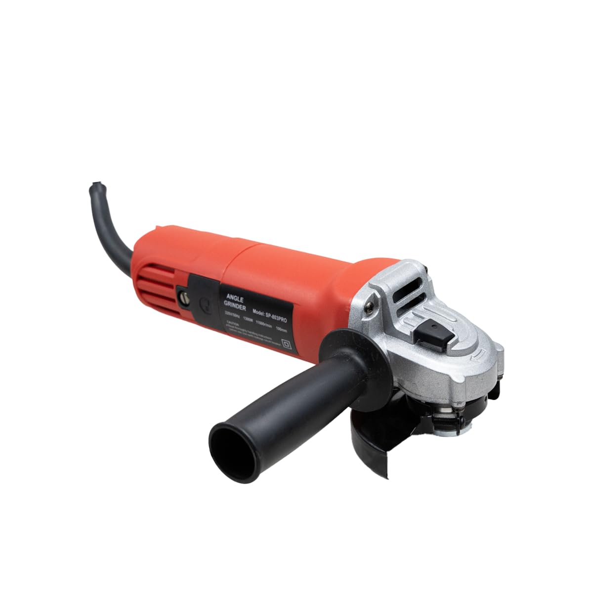 Spear SP-803PRO 1300W 4" Angle Grinder, Copper Armature, Heavy Duty Disc Dia 100mm with 2 Position Side-Handle & Lock-on Switch for Grinding, Polishing & Cutting for Home & DIY Use (11000RPM)