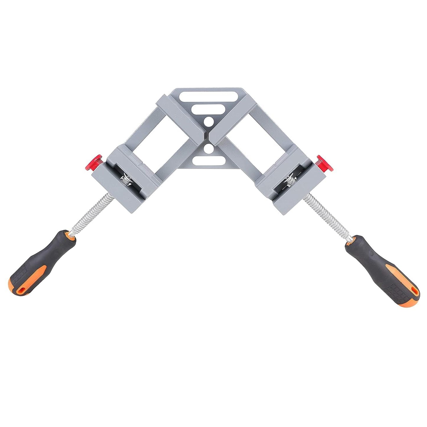 MAF Double Handle 90° Corner Clamp Double Hand Quick Release Button 90 Degree Clamping Tool For Wood Working, Welding & Photo Framing (70mm Jaw Width, 65mm Jaw Opening)