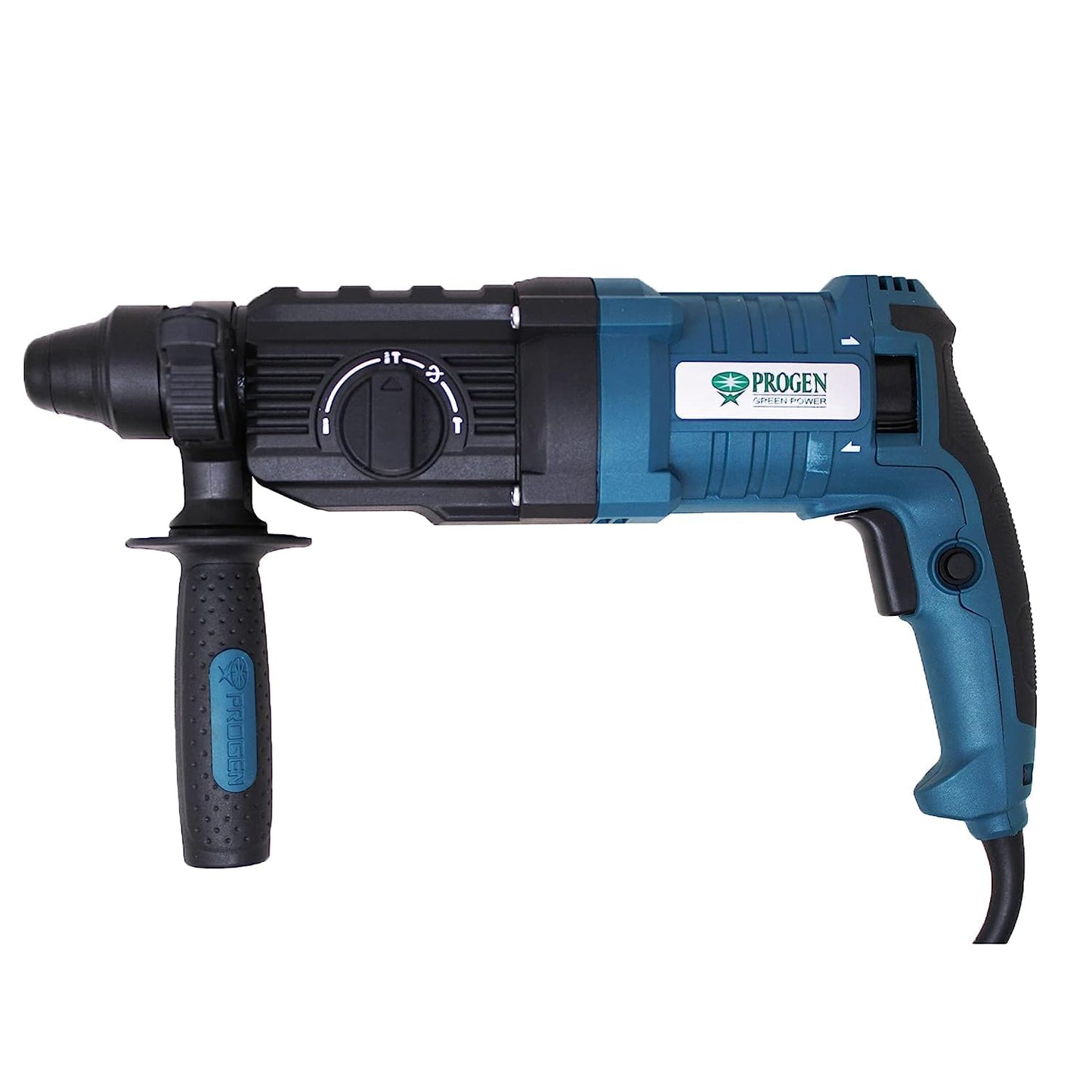 PROGEN 9226HG 980W Heavy Duty 26mm Rotary Hammer Drill, Variable Speed Reversible Function with 5 Bits For Hammering, Chiseling on Wood, Metal, Concrete (1300 Rpm)