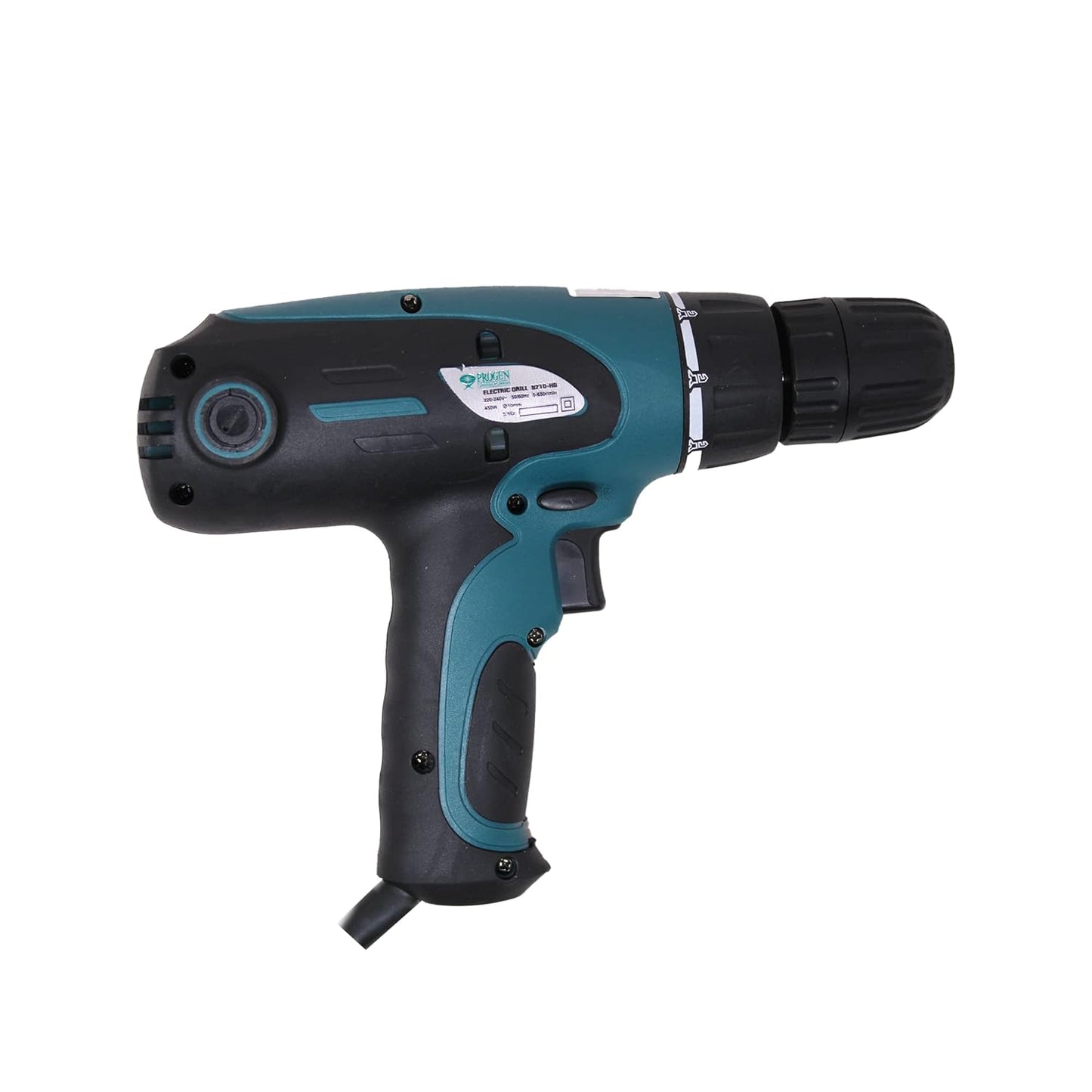 PROGEN 9210-HG Professional 450W Power Drill Machine with Reversible Variable Speed - Screwdriver Pistol Grip Drill (10 mm Chuck Size)