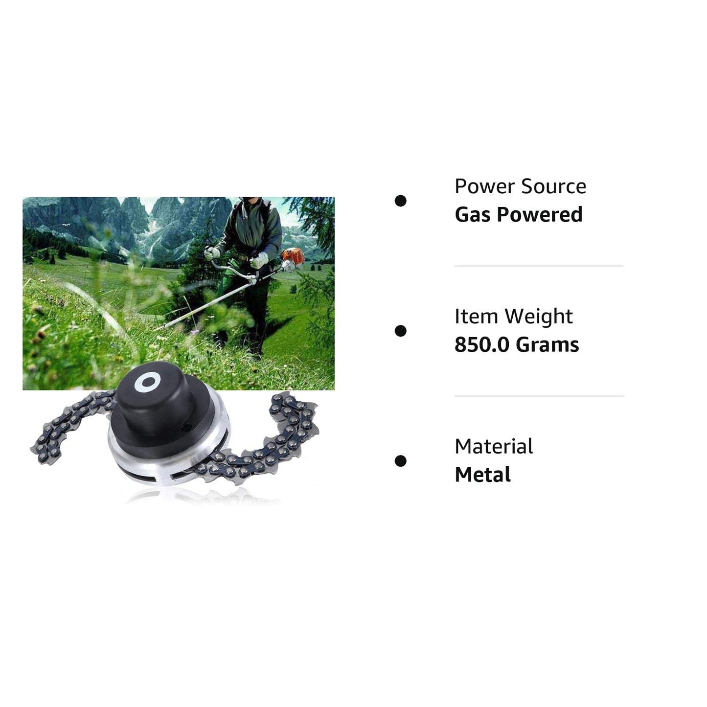 Aegon Heavy-Duty Chain Trimmer Head Ideal for Brush Cutters in Agriculture/Gardening/Farming