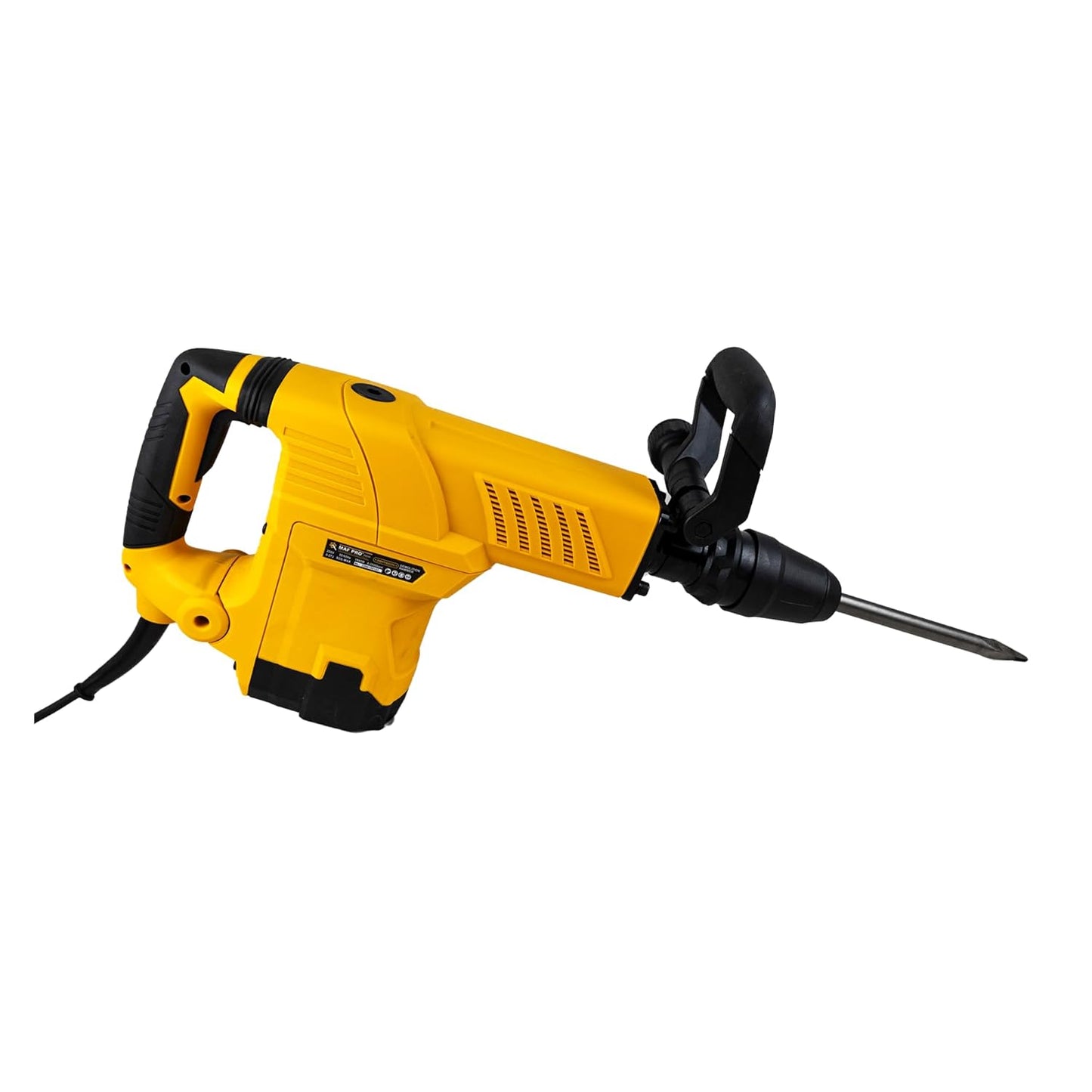 MAF PRO DBH180056 11kg Heavy Duty Professional Breaker/Demolition Hammer/Concrete Breaker with Pointed and Flat Chisel Bits For Chipping/Demolition (1800W, 0-27J, 0-2000bpm)