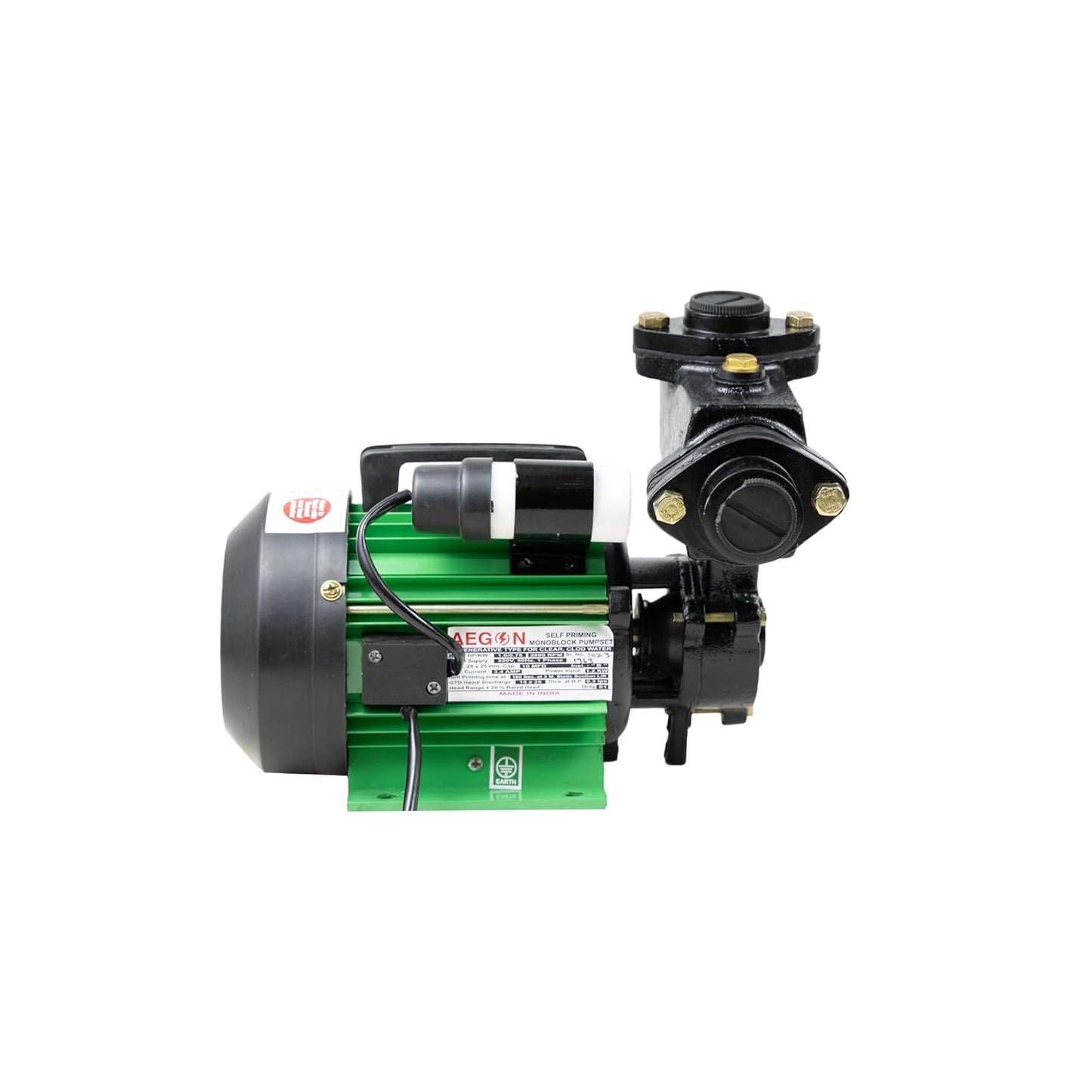 Aegon Jalraj 1hp Pure Copper Domestic, Agriculture, Industrial Single Phase Self Priming Monoblock Pump