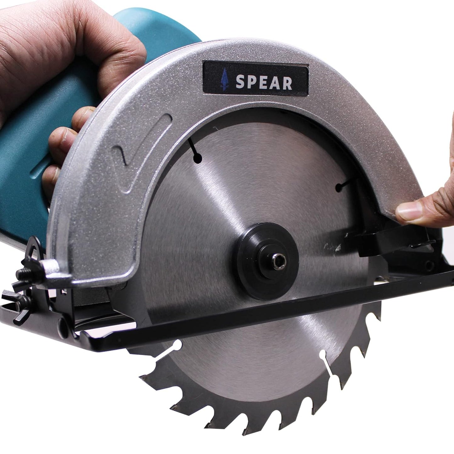 SPEAR SPC-CS07 185 mm Circular Saw for Wood Cutting | 45-65 mm Cutting Depth | Durable Depth Precision Control (1500W, 4700 Rpm)