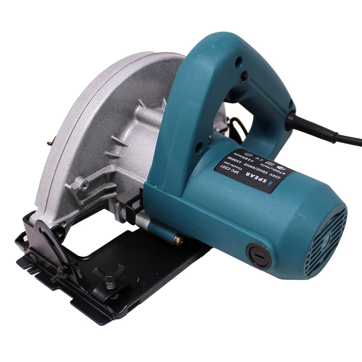 SPEAR SPC-CS07 185 mm Circular Saw for Wood Cutting | 45-65 mm Cutting Depth | Durable Depth Precision Control (1500W, 4700 Rpm)