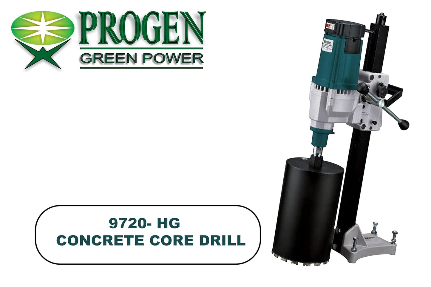 PROGEN 9270-HG Heavy Duty 3600W, 8 Inch Concrete Core Cutting Drill Machine 700 Rpm Angle Drill (205mm Disc Dia)