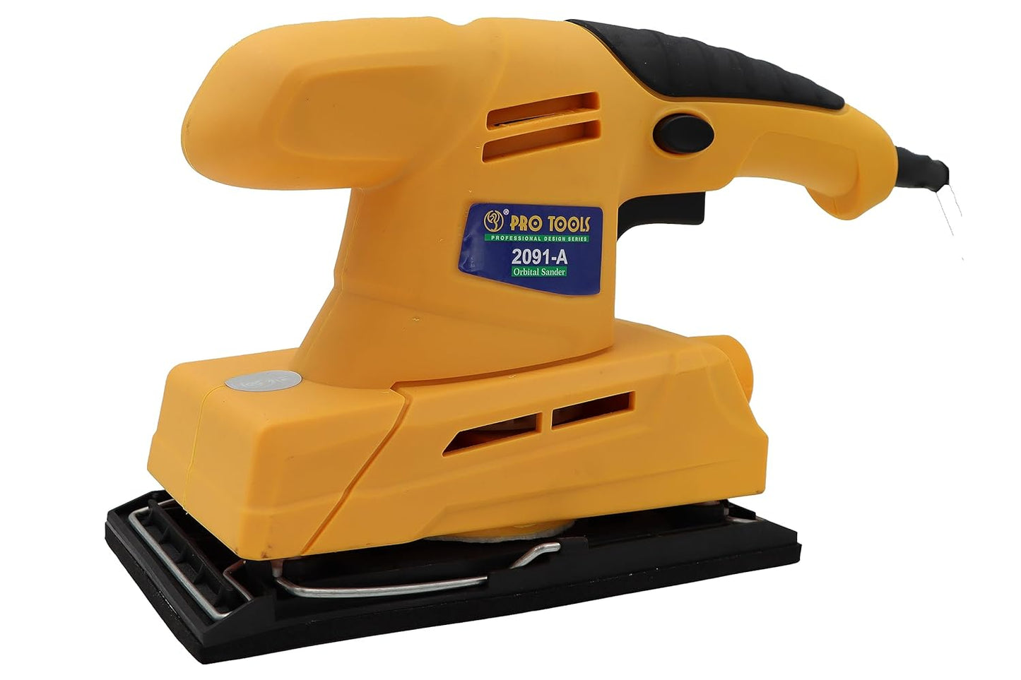 PRO TOOLS 2091-A, 240W, 12000 RPM, 90x187mm Aluminium Base Corded Electric Orbital Sander