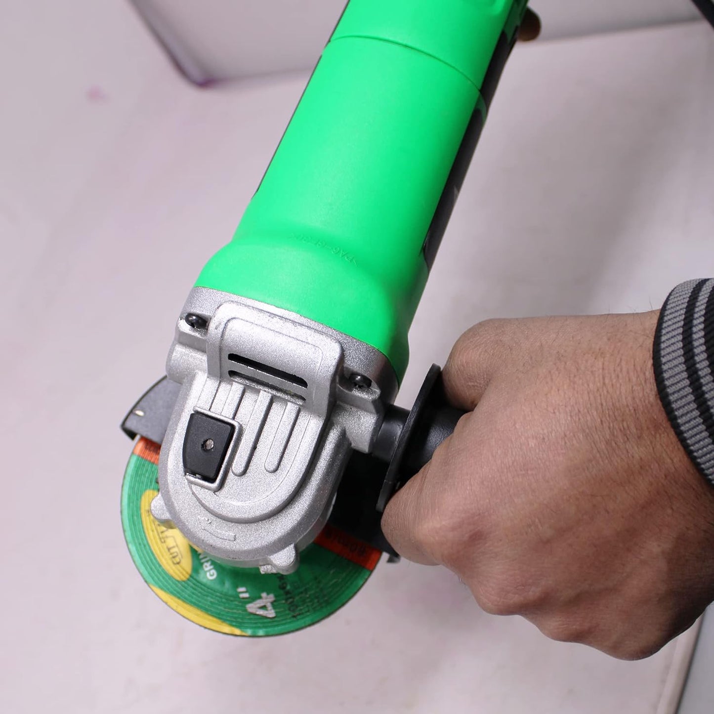 SPEAR SP-AG801 Heavy-Duty Angle Grinder for Grinding, Cutting, Sharpening, Polishing, Removing Rust (1200 W, 4 Inch, 11000 rpm)
