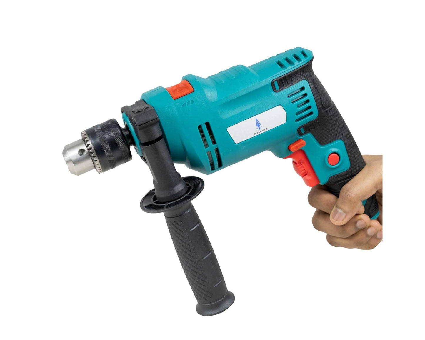 SPEAR SPP-13RE 1400W 13mm Chuck Impact Drill: Ideal for Home and Professional Applications, Copper Armature, Variable Speed, Forward/Reverse, Lock-On Switch (0-3000rpm)