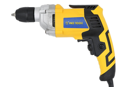 PRO TOOLS 1023-A, 10mm, 600W Impact Electric Drill Machine, Copper Armature, 10mm Keyless Auto Chuck, 3200 RPM, 2 Mode Selector, Forward/Reverse with Variable Speed