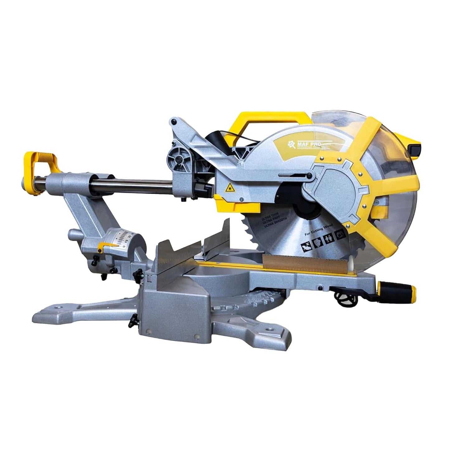 MAF PRO MMS240018 12-Inch Electric Mitre Saw 2400W Heavy Duty 5000 RPM, 305mm Blade Dia for Wood Furniture Aluminum Pipe Cutter