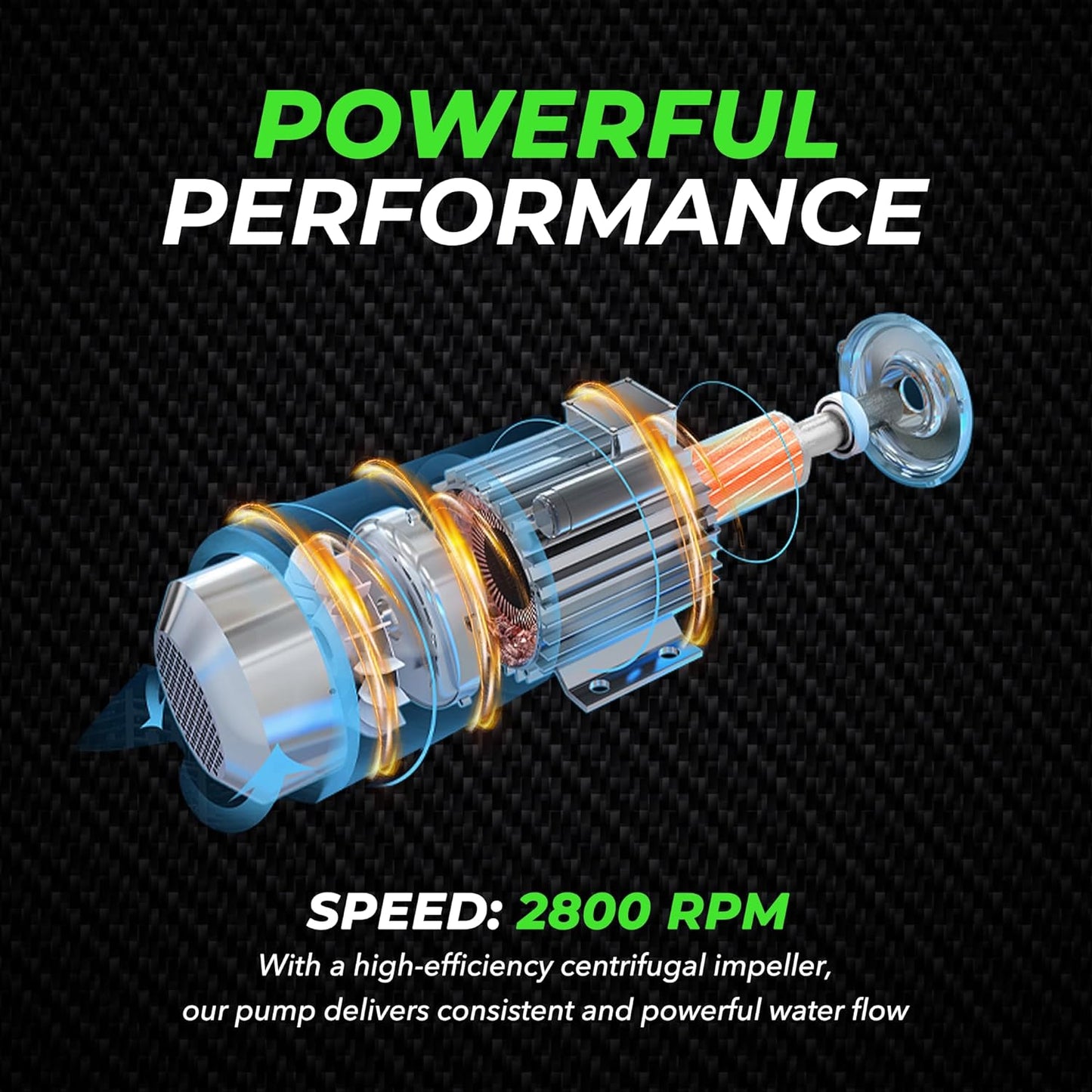 Aegon 1 HP Pure Copper Winding Self Priming Single-Phase Monoblock Pump (Green) - 6 Months Warranty