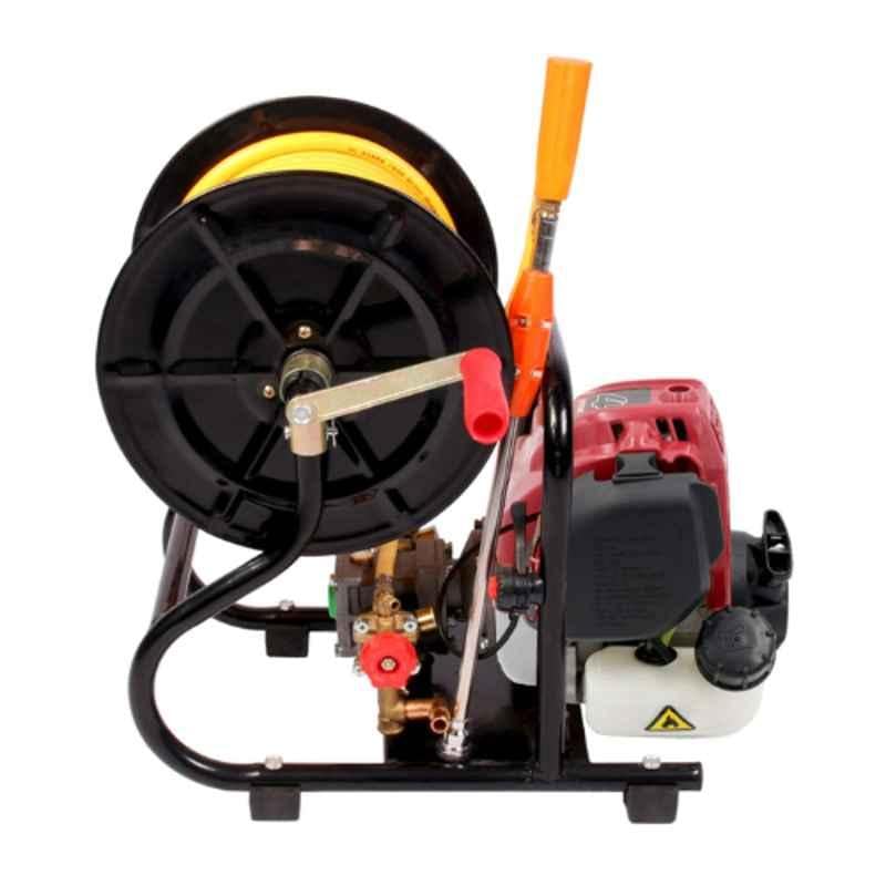 AEGON APPS4S - Portable 4-Stroke Engine Brass Petrol Powered Pressure Sprayer Pump with 50m High Pressure Hose for Gardening and Cleaning