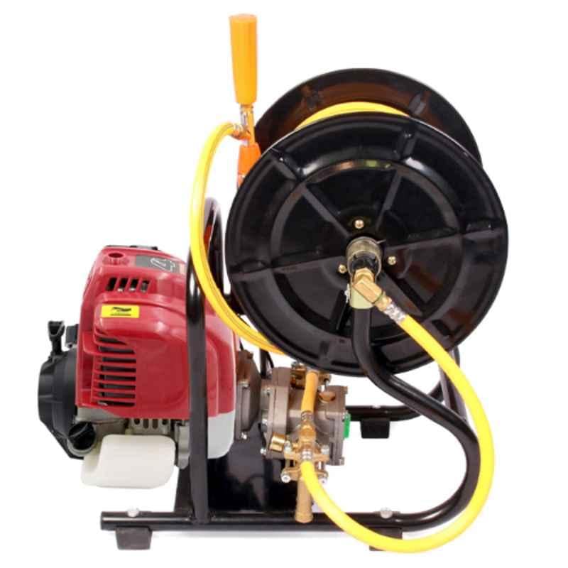 AEGON APPS4S - Portable 4-Stroke Engine Brass Petrol Powered Pressure Sprayer Pump with 50m High Pressure Hose for Gardening and Cleaning