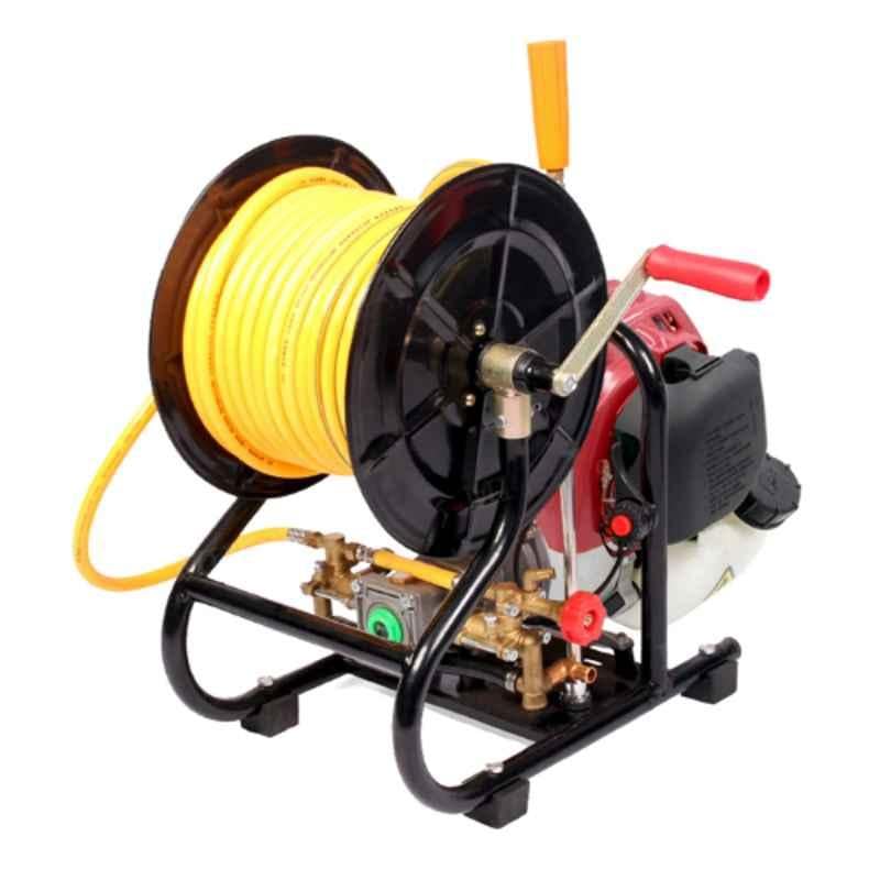 AEGON APPS4S - Portable 4-Stroke Engine Brass Petrol Powered Pressure Sprayer Pump with 50m High Pressure Hose for Gardening and Cleaning