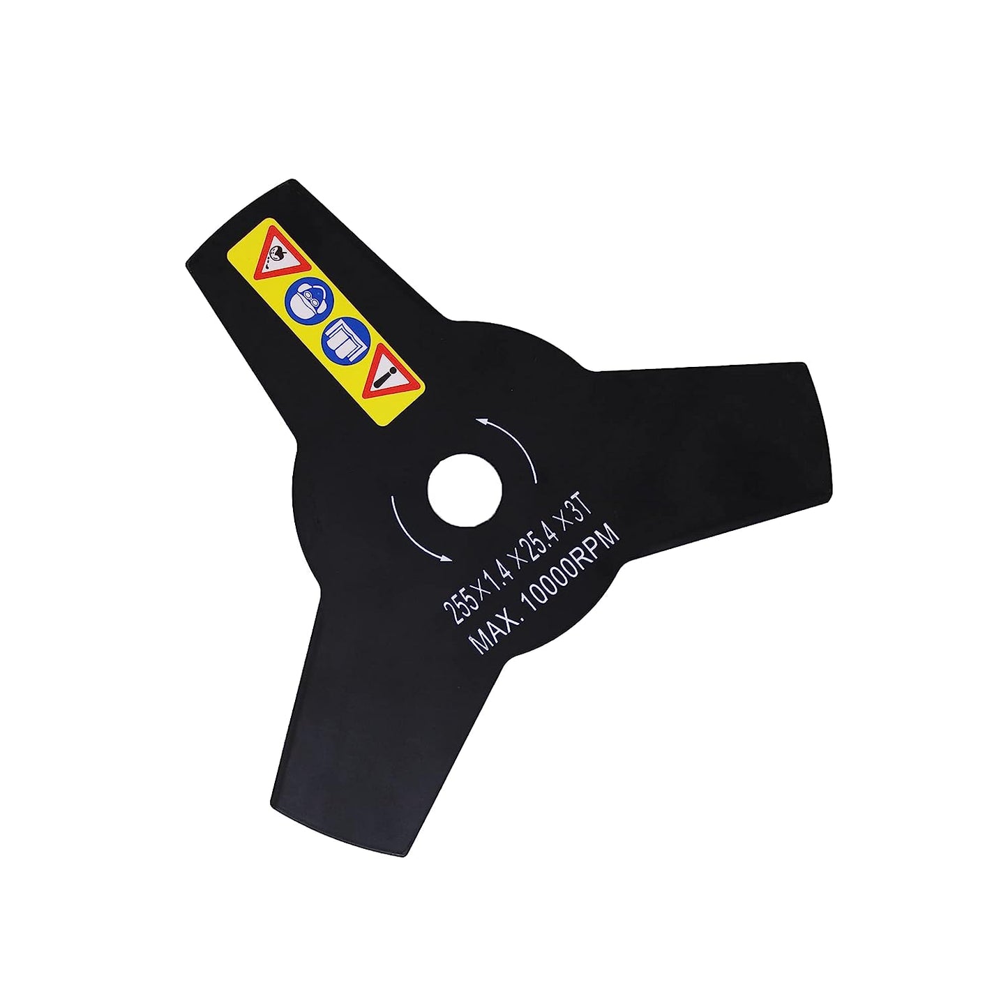 Aegon ABA3WFBC - 3 Way Blade Attachment for Brush Cutter (255x1.4x25.4mm, Black)