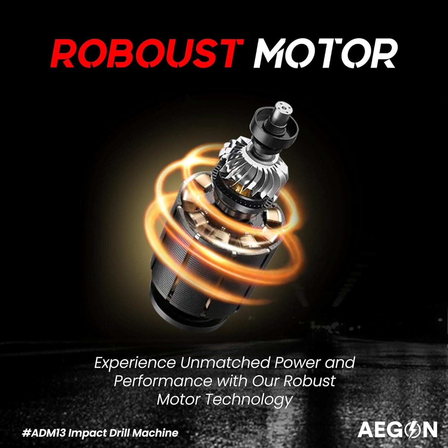 Aegon ADM-13 MM - 650W-800W Impact Drill Machine or Screwdriver & Kit with 121 Accessories