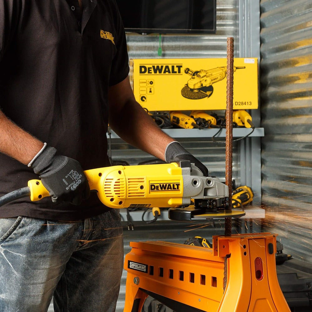 Dewalt 180mm 2200W Heavy Duty Angle Grinder D28413, 220 Volt (Indian Plug)