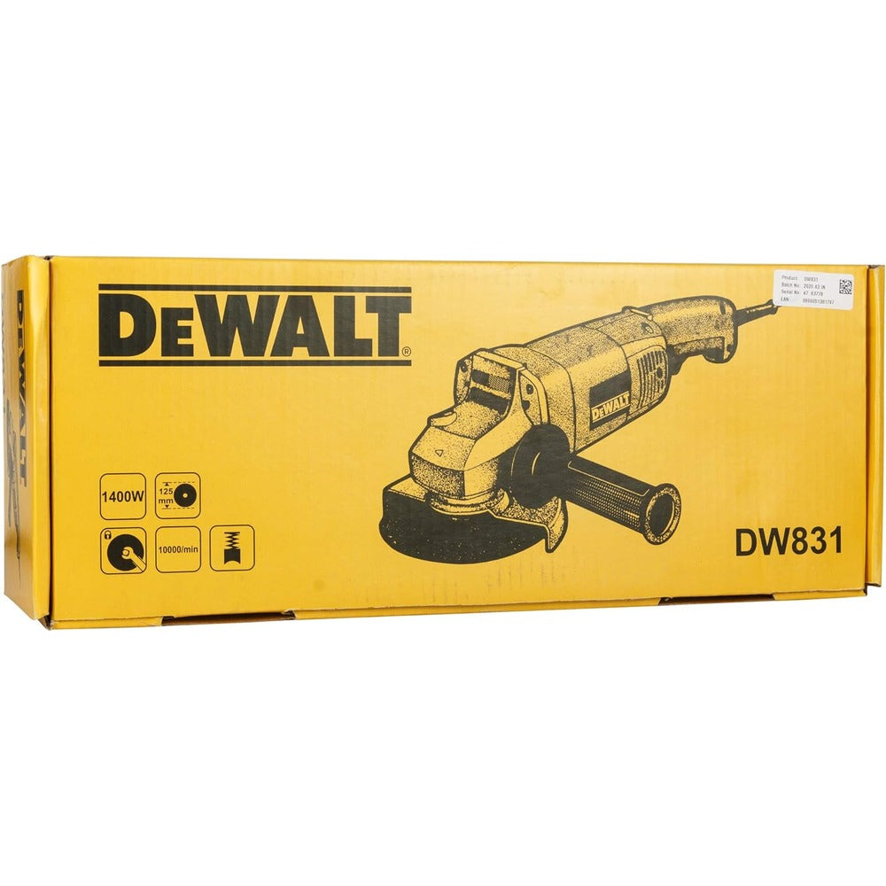 Dewalt DW831-1400 Watt 125mm Heavy Duty Medium Angle Grinder (240 Volt Indian Plug)