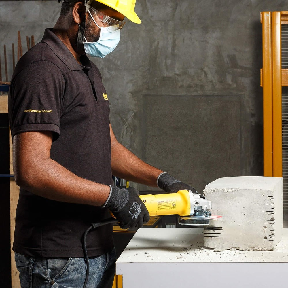 Dewalt 1100 Watt 125mm Heavy Duty Medium Angle Grinder with DES Technology DWE4215, 220 Volt (Indian Plug)