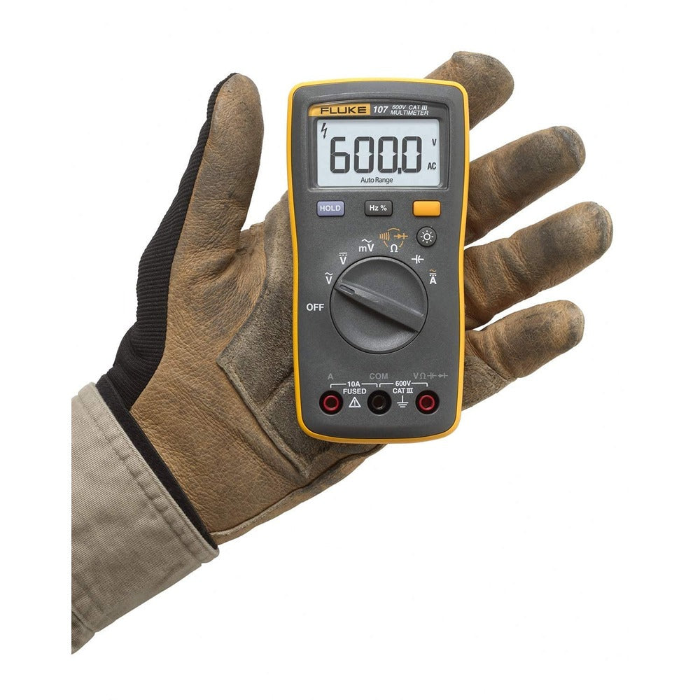 Fluke 107 Palm-sized, CAT III Digital Multimeter