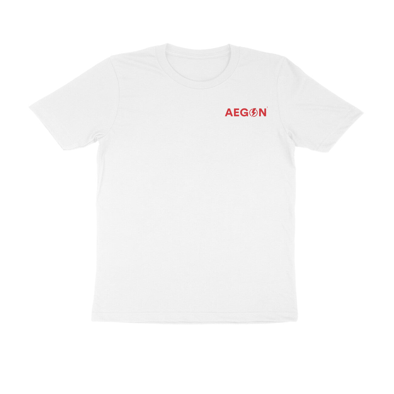 Aegon Branded Plain Cotton Half Sleeve Round Neck T-Shirt