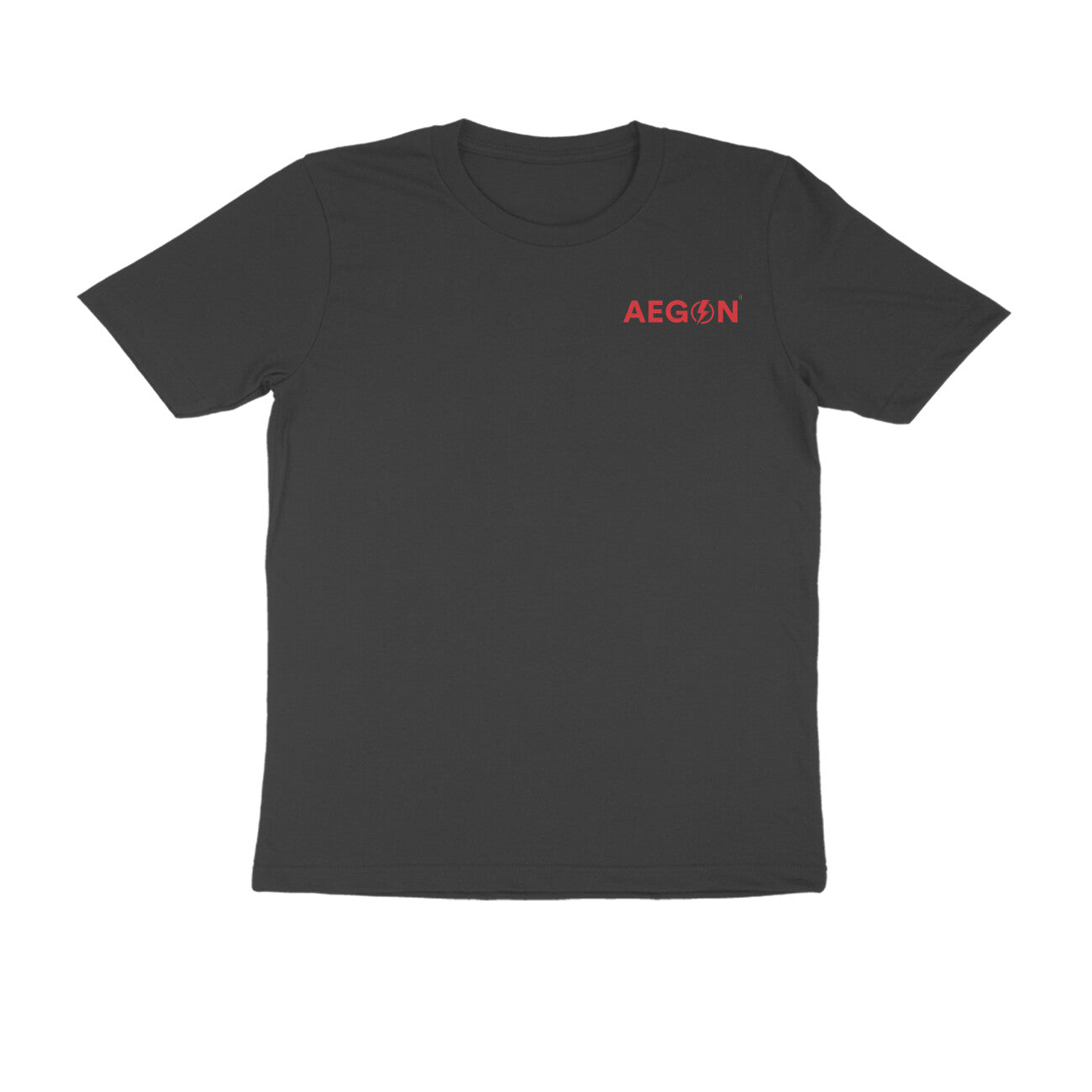 Aegon Branded Plain Cotton Half Sleeve Round Neck T-Shirt