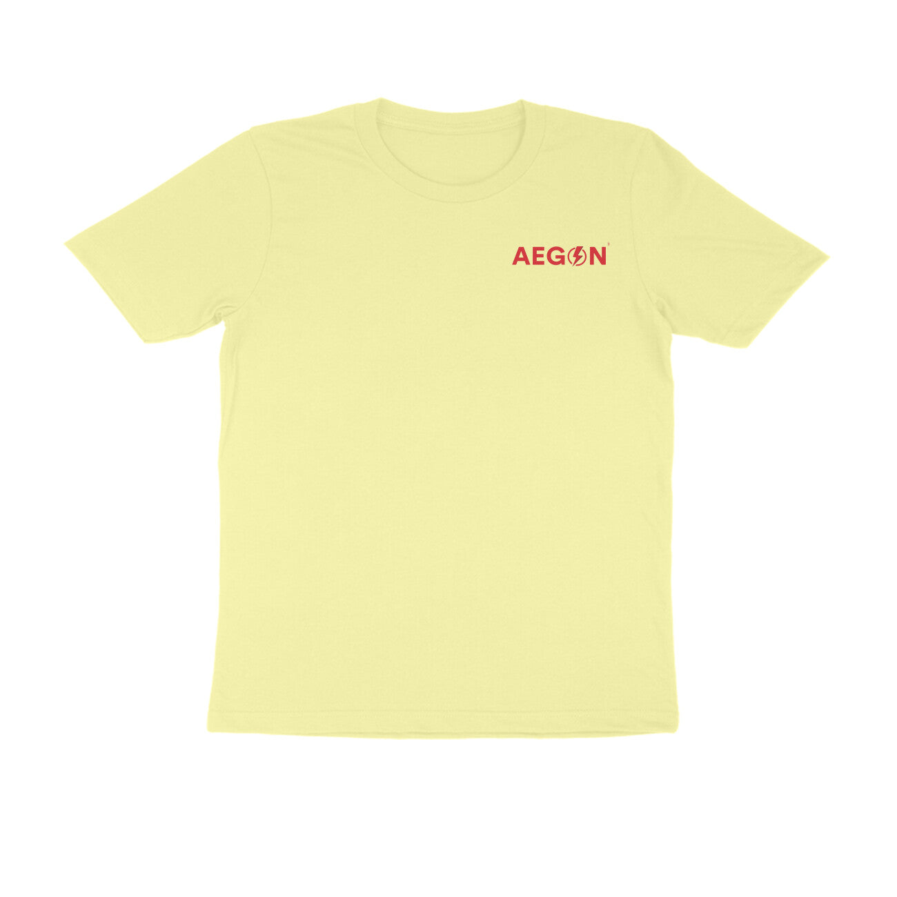 Aegon Branded Plain Cotton Half Sleeve Round Neck T-Shirt