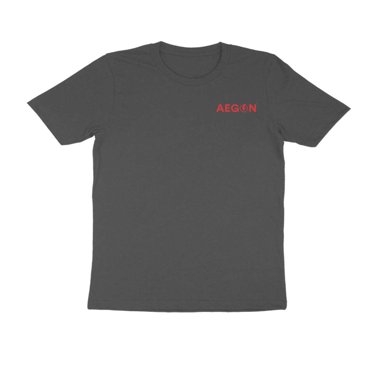 Aegon Branded Plain Cotton Half Sleeve Round Neck T-Shirt