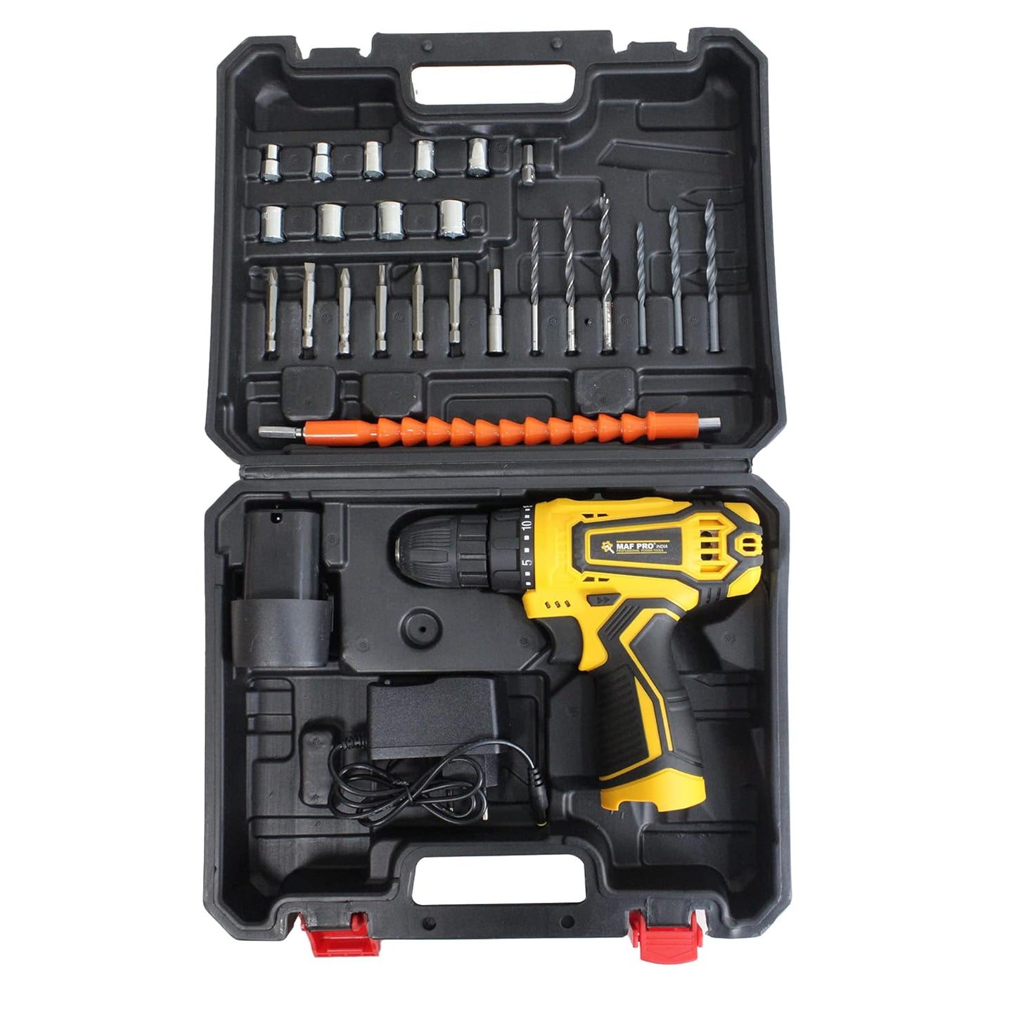 MAF PRO MCK10012 12V 10mm Cordless Impact Drill Set: drill, screwdriver, impact driver. Cordless drill, rechargeable, variable speed. Versatile Electric screwdriver