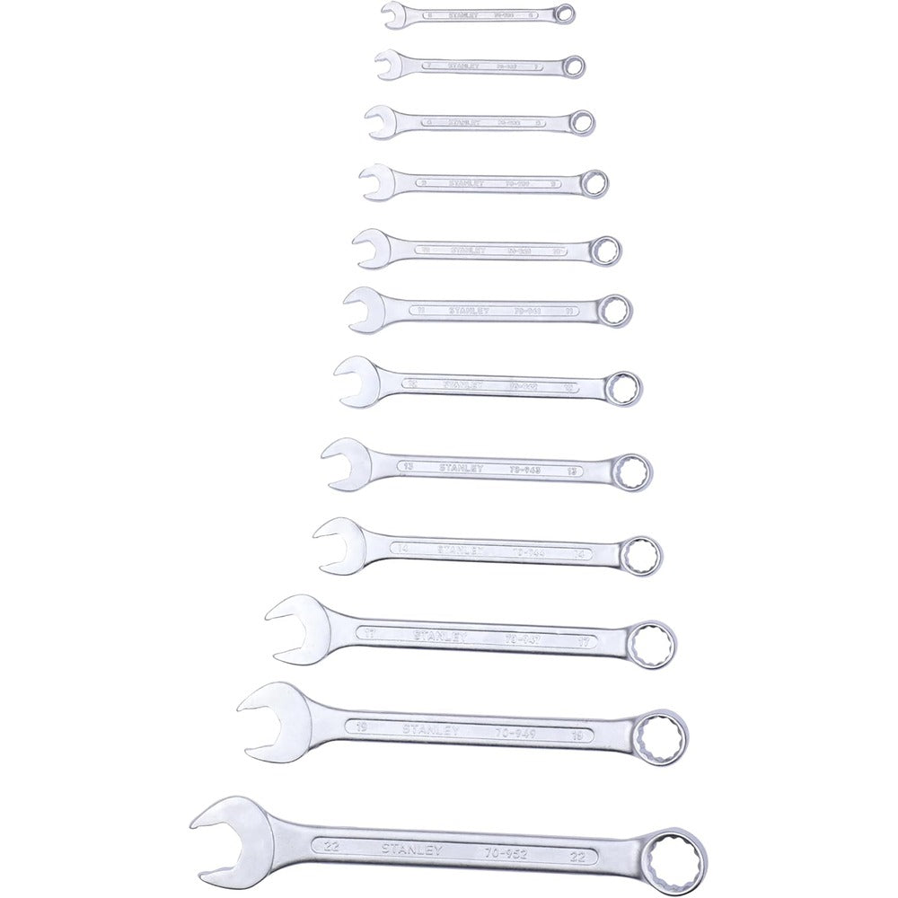Stanley 70-964 12-Piece Combination Spanner Set Chrome