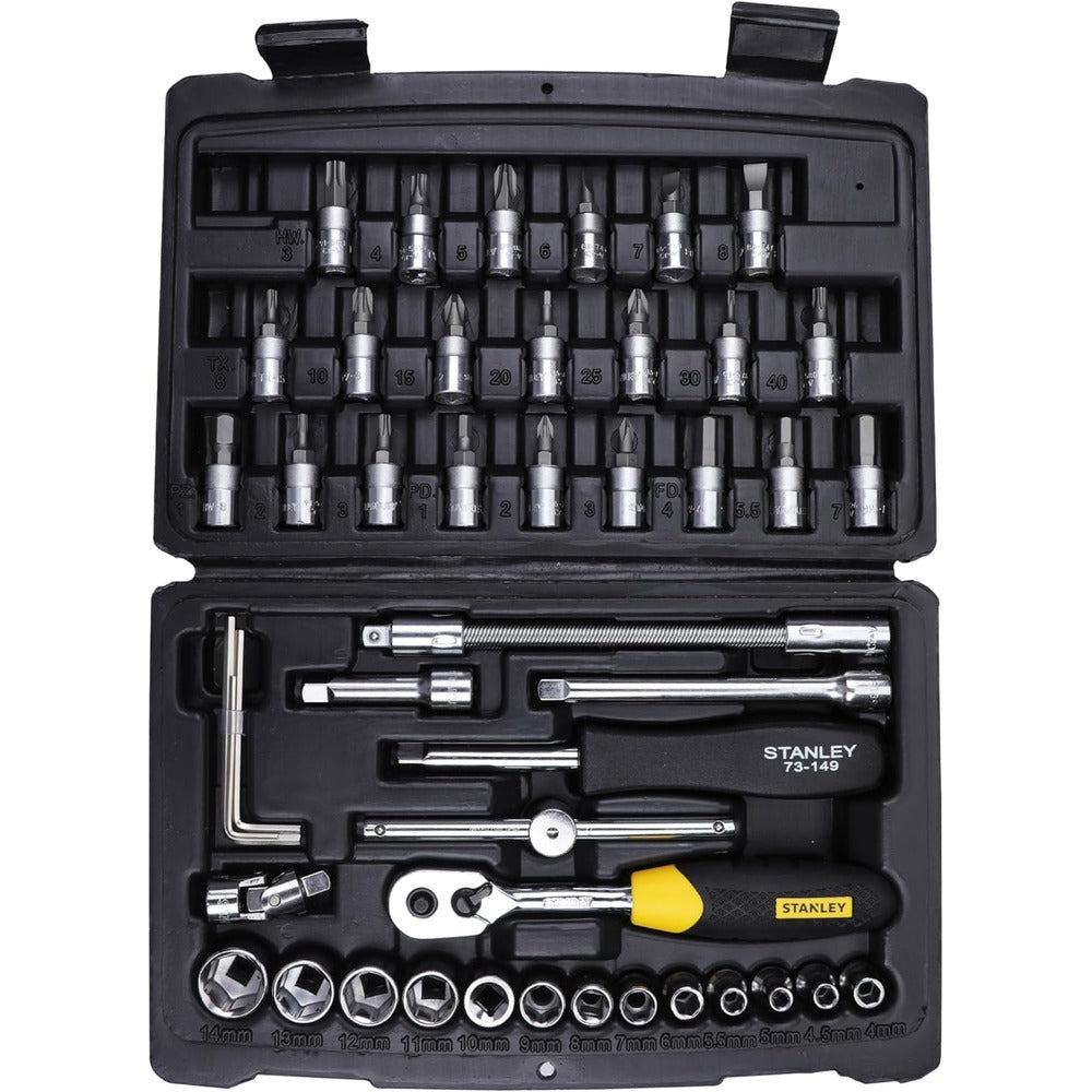 Stanley 46-Piece 1/4 Drive Metric Socket Set