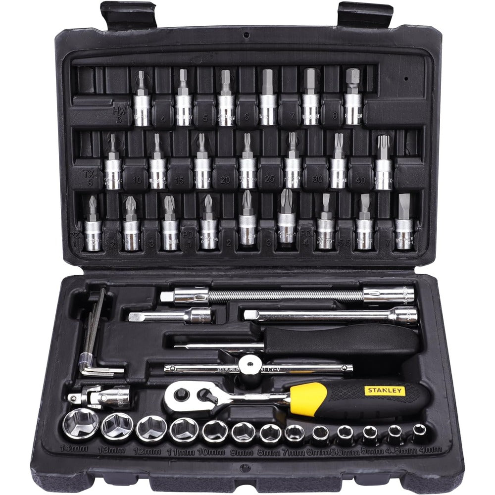 Stanley 46-Piece 1/4 Drive Metric Socket Set