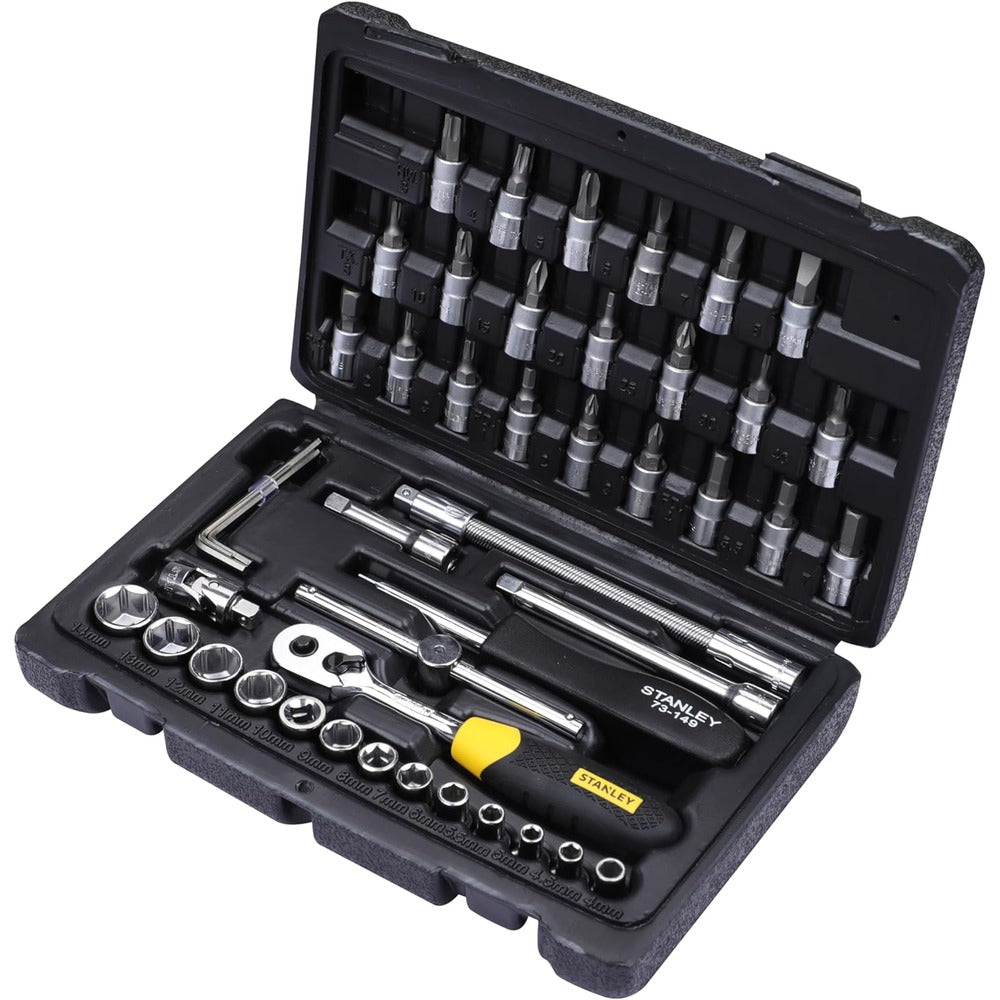 Stanley 46-Piece 1/4 Drive Metric Socket Set