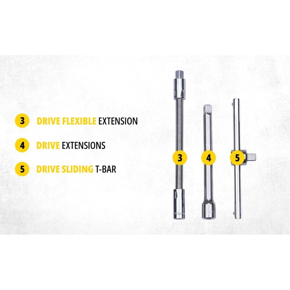 Stanley 46-Piece 1/4 Drive Metric Socket Set