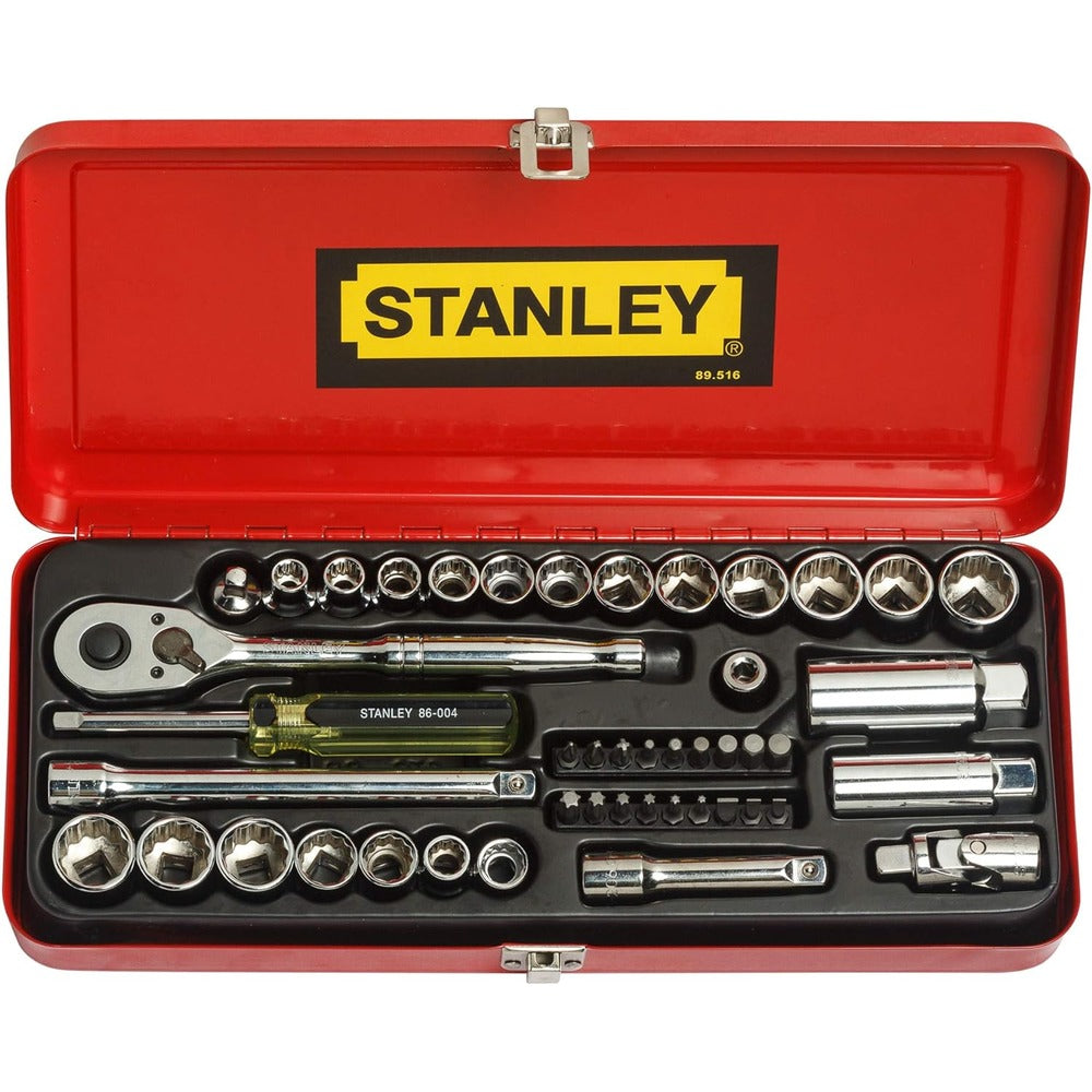 Stanley 89516 46-Piece 1/4 and 3/8 Drive Socket Bit Set