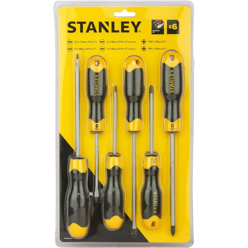 Stanley 6-Piece Cushion Grip2 Screwdriver Set