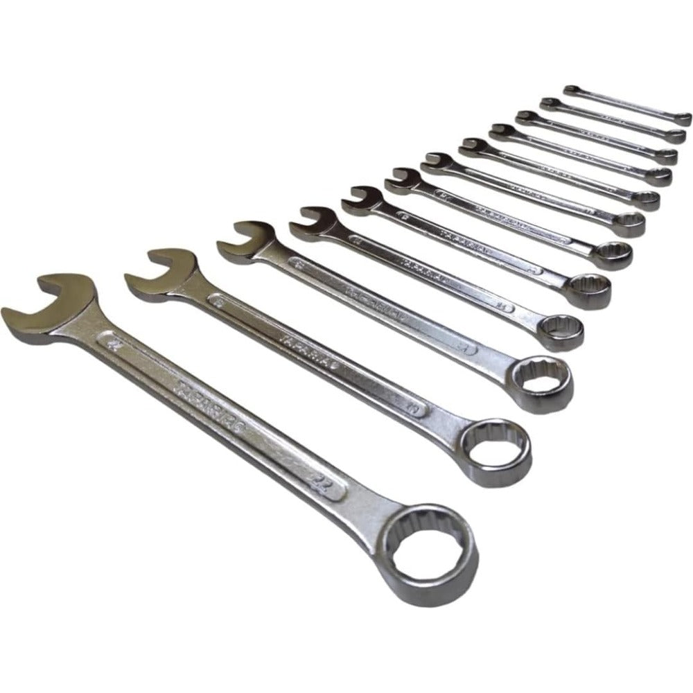Taparia Combination Spanner Set 12pc Wrench Chrome Vanadium CSS12