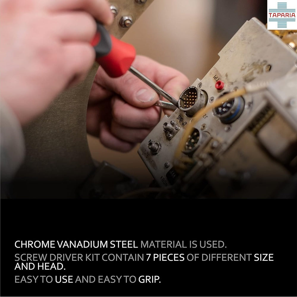 Taparia 1014 7-Piece Blister Packaging Screw Driver Kit