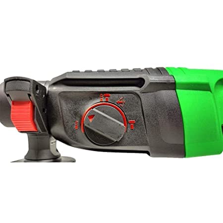 Aegon Ahd263 - 850W Heavy-Duty 26mm Variable Speed Reversible Rotary Hammer Drill With 5 Bits (Hammering, Drilling & Chiseling on Wood, Metal, Concrete)