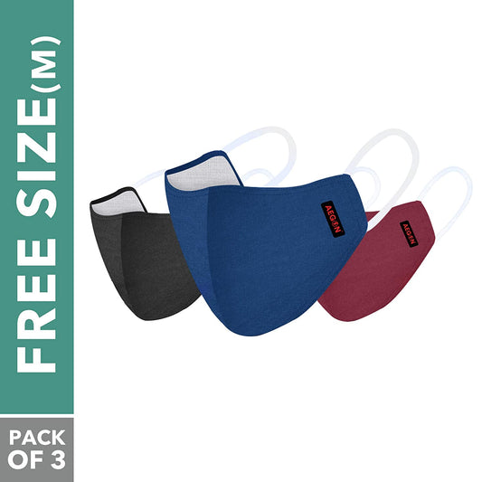 Aegon Atom 9800 SMMS 6 Layer Particle Filter Anti-Pollution Unisex Protection Mouth & Nose Mask (Pack of 3)