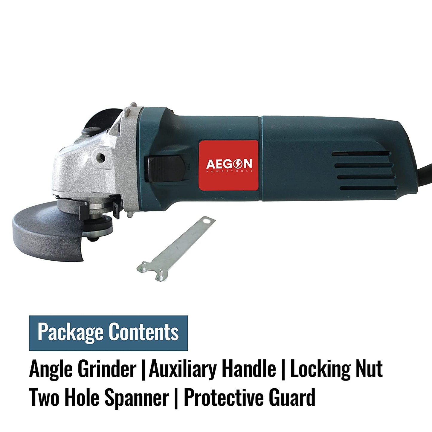 Aegon AG100 - 4 इंच/100 मिमी हेवी-ड्यूटी बहुमुखी बहुउपयोगी एंगल ग्राइंडर (850 W, 4 इंच)