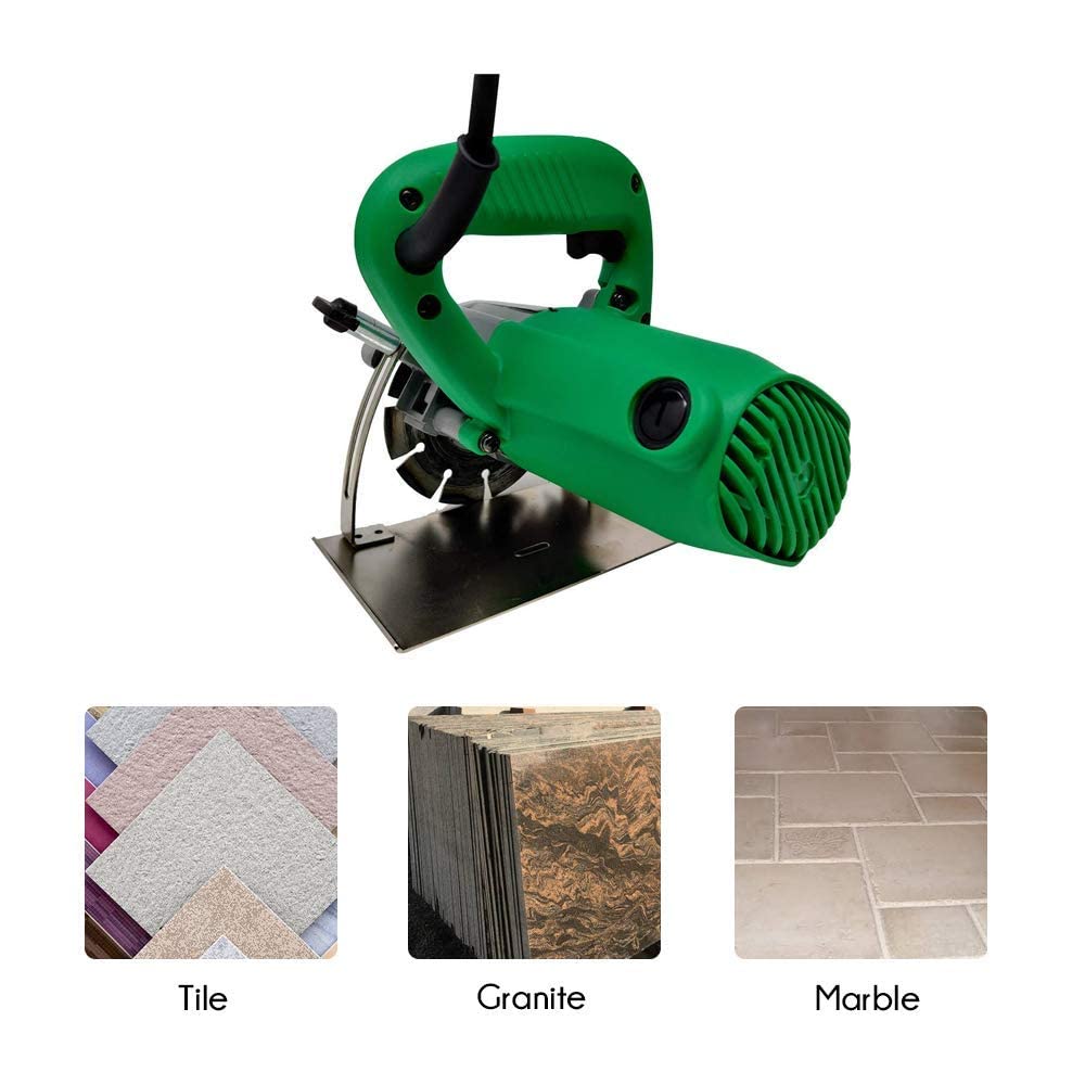 Aegon AC4B 1300W Heavy-Duty 4 Inch Tile/Marble/Wood Cutter With 1 Cutting Wheel, 1 Diamond Segmented Wheel & 1 TCT Blade (12000 RPM)