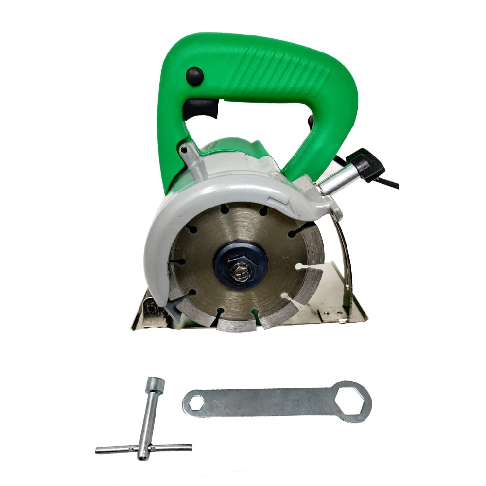 Aegon AC4B 1300W Heavy-Duty 4 Inch Tile/Marble/Wood Cutter With 1 Cutting Wheel, 1 Diamond Segmented Wheel & 1 TCT Blade (12000 RPM)